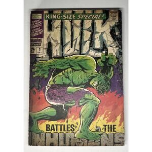 The Incredible HULK Comic Book Wood Wall Decor Sign: “Hulk battles The Humans”